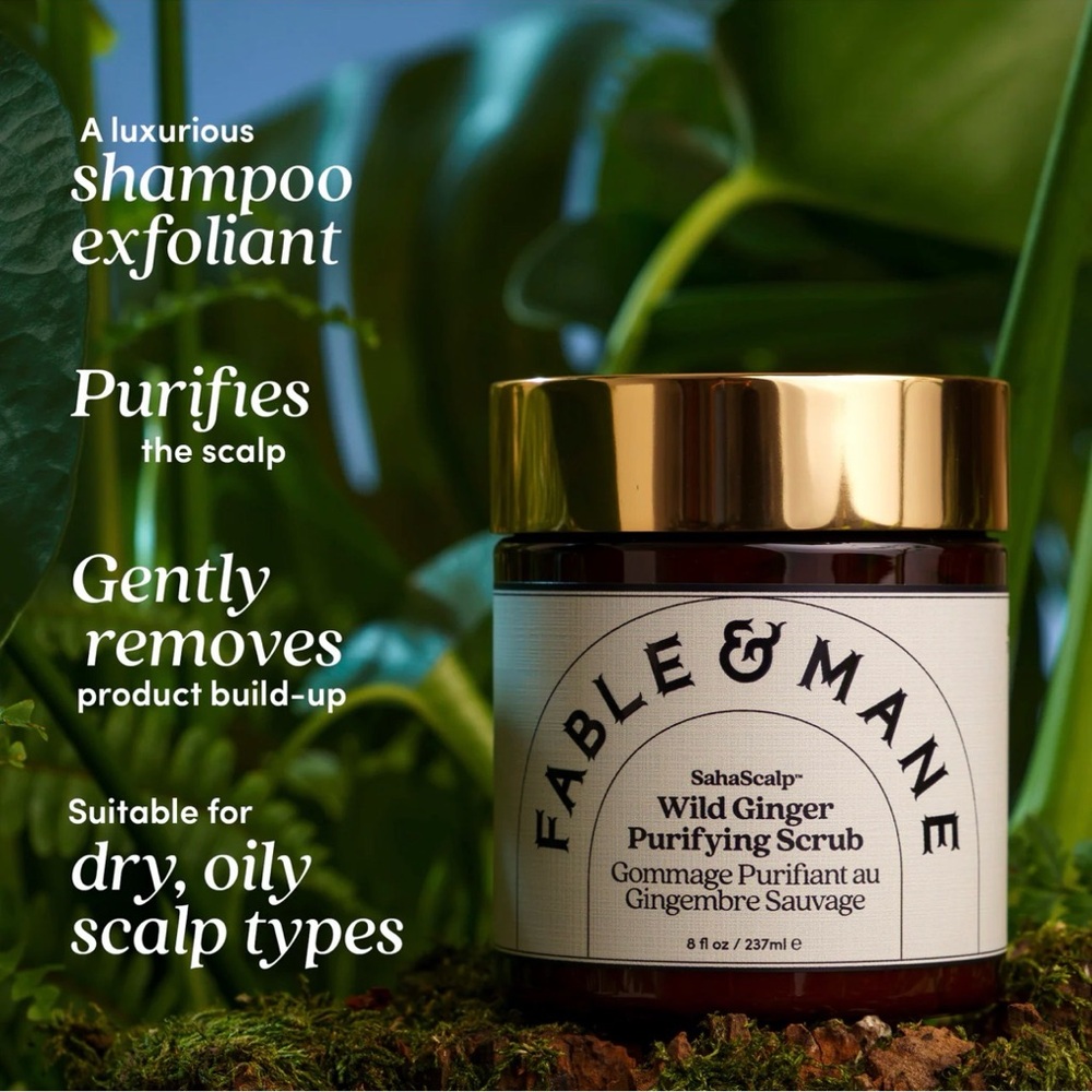Fable & Mane - Wild Ginger Purifying Scrub - 8 fl oz
